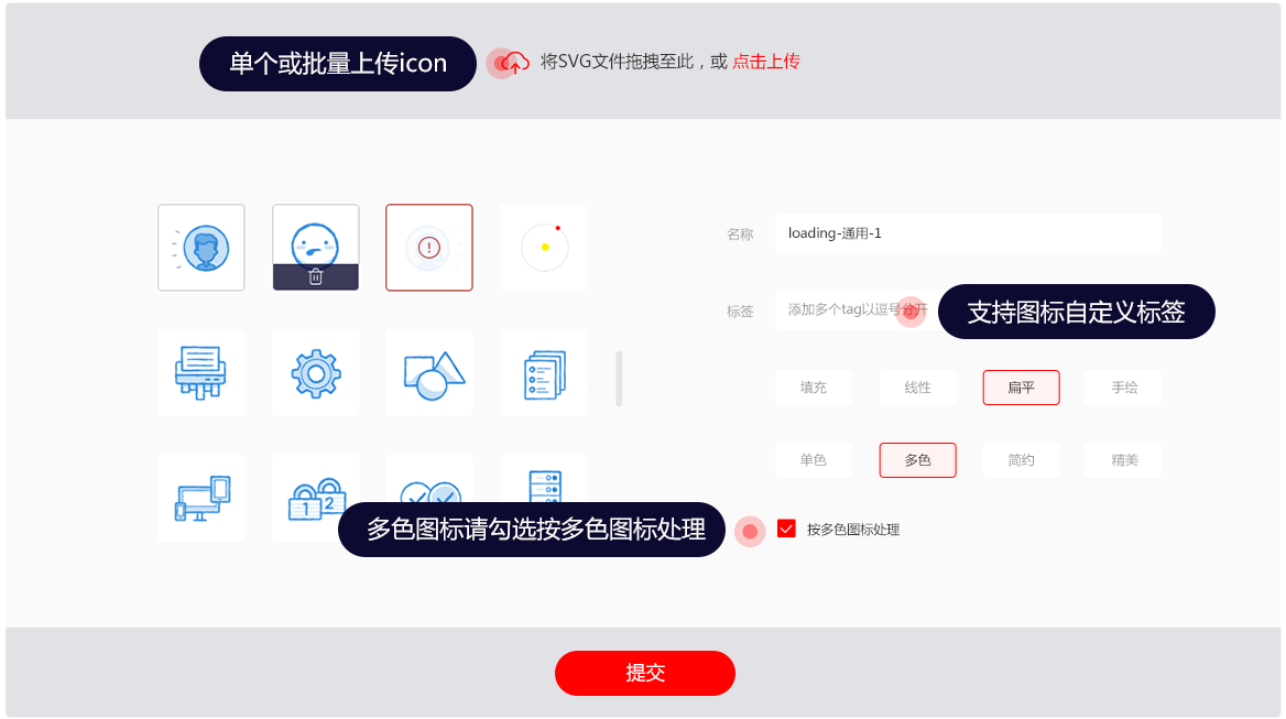 阿里矢量图标库:中国最大且功能最全的矢量图标图