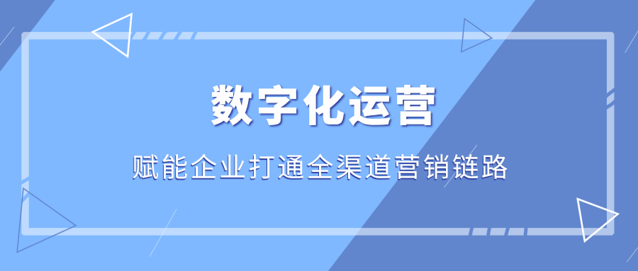 数字化运营，赋能企业打通全渠道营销链路