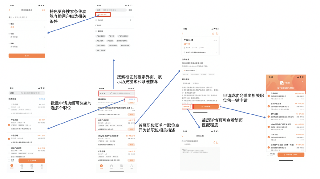 竞品分析 | 智联招聘、前程无忧、Boss直聘使用报告