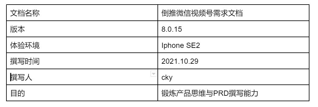 利用PRD文档拆解微信视频号方式，你学会了吗？